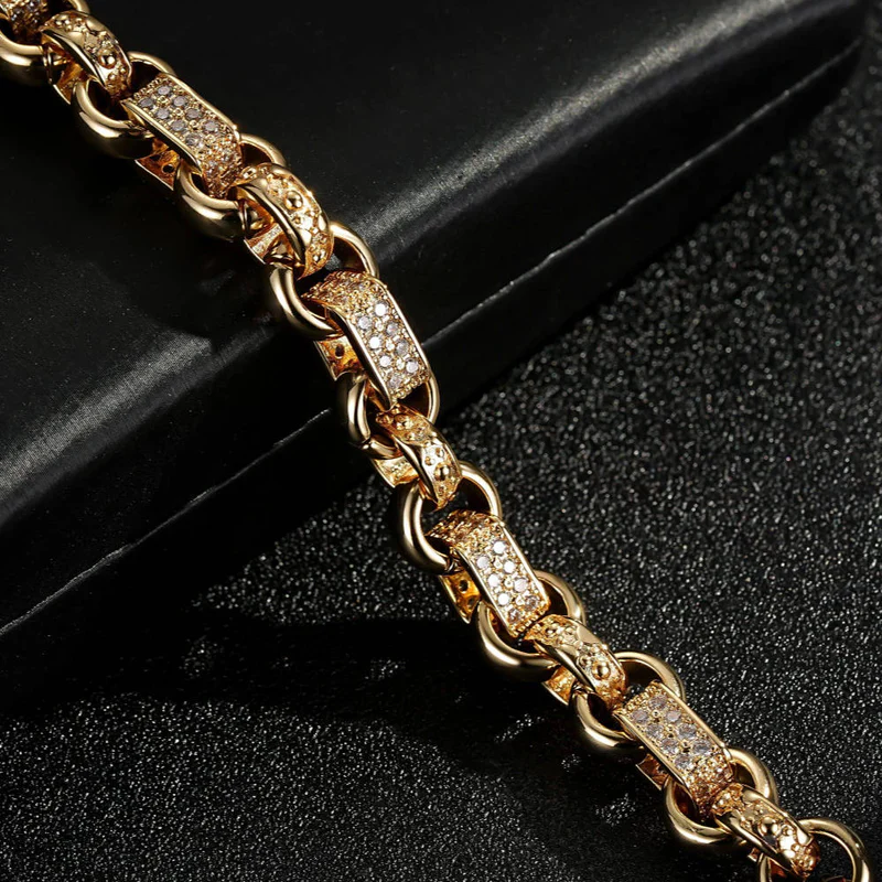 10MM GOLD-FILLED GYPSY BELCHER BRACELET – ALBERT CLASP - Image 3